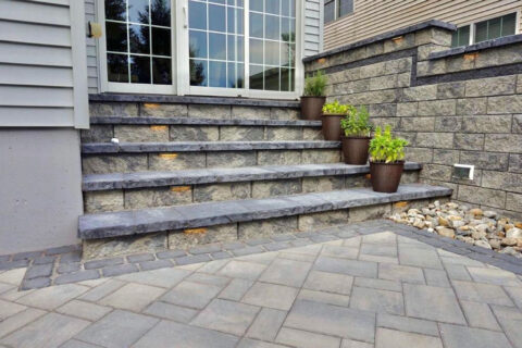 Lindenhurst Concrete Paver <b>Steps & Stoops</b>